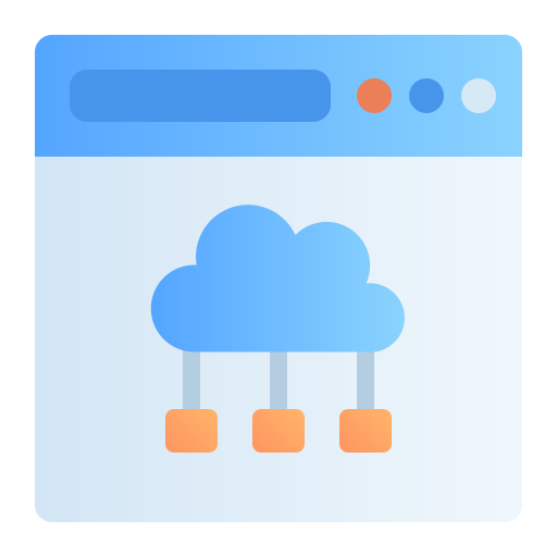 computación en la nube icono gratis