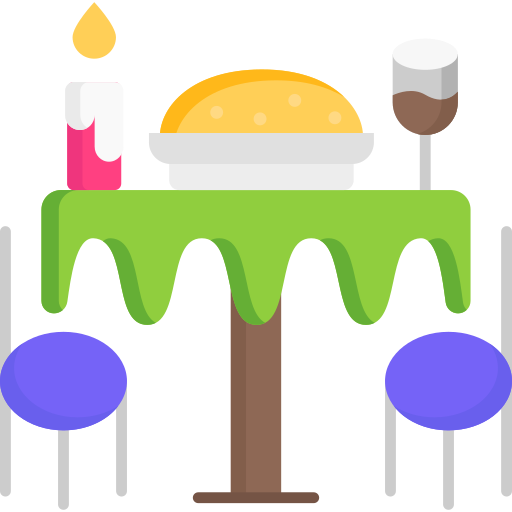 mesa del comedor icono gratis