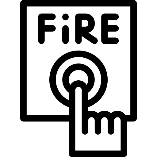 alarma de incendios icono gratis