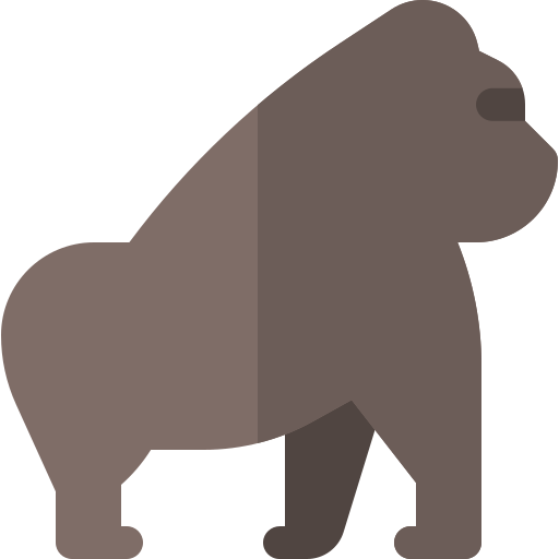 Gorilla Basic Rounded Flat icon