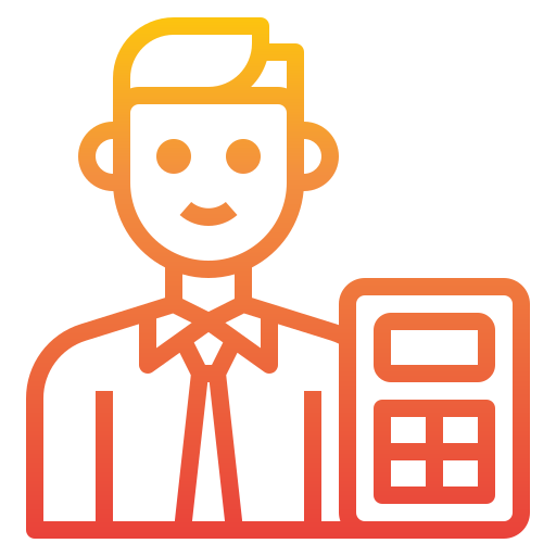 Accountant itim2101 Gradient icon