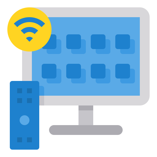 televisión inteligente icono gratis
