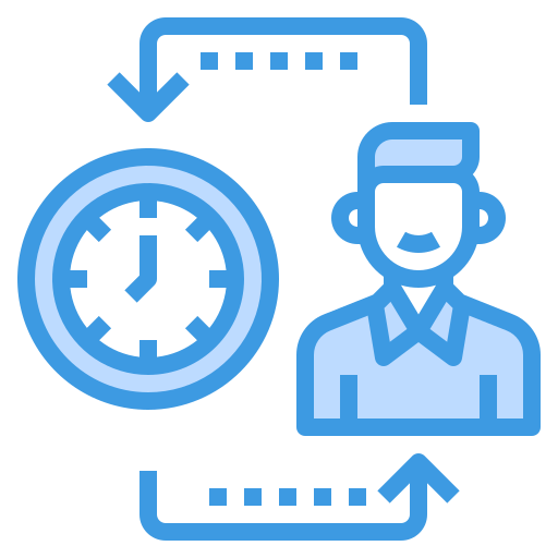 gestión del tiempo icono gratis