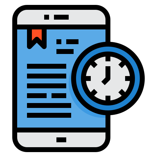 gestión del tiempo icono gratis
