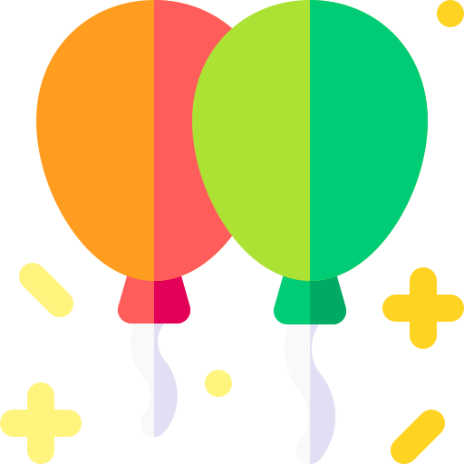 Balloons free icon