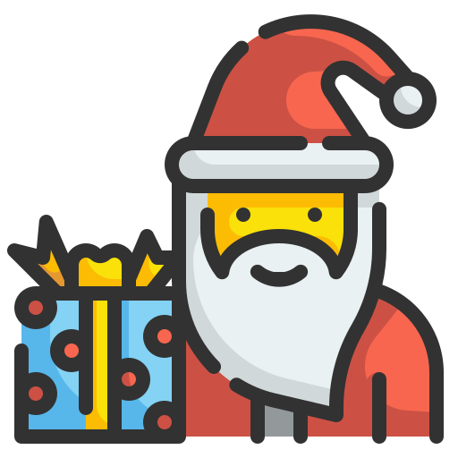 papá noel icono gratis