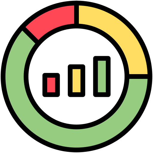 gráfico circular icono gratis