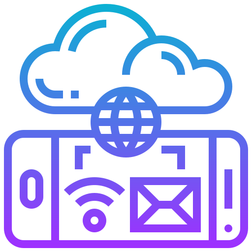 computación en la nube icono gratis