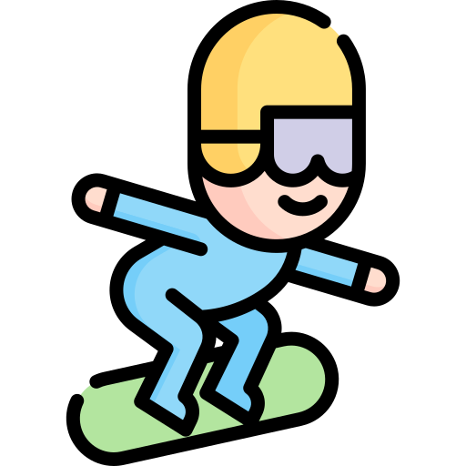 snowboarder icono gratis