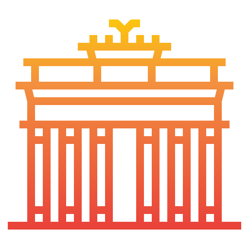 puerta de brandenburgo icono gratis