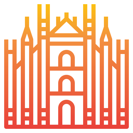 catedral de milán icono gratis