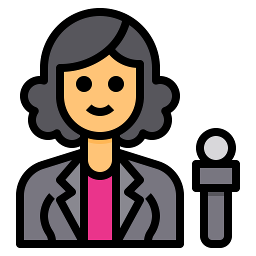 reportero icono gratis