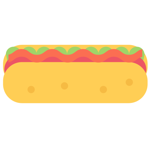 sándwich de perrito caliente icono gratis