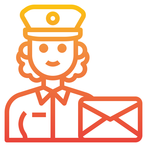 cartero icono gratis