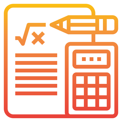 matemáticas icono gratis