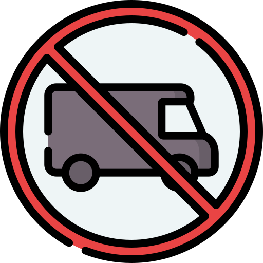 No trucks - Free transportation icons