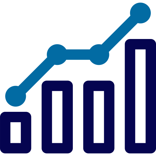 gráfico de crecimiento icono gratis