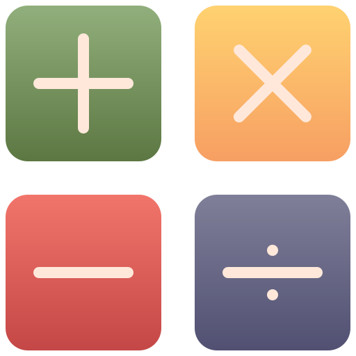 Mathematics Generic Flat Gradient icon