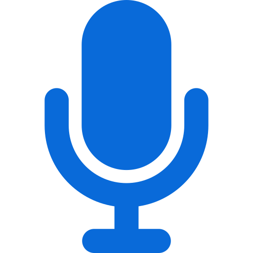 Voice Recorder Generic Blue Icon