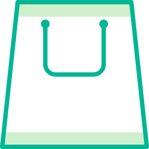 bolsa de compras grátis ícone