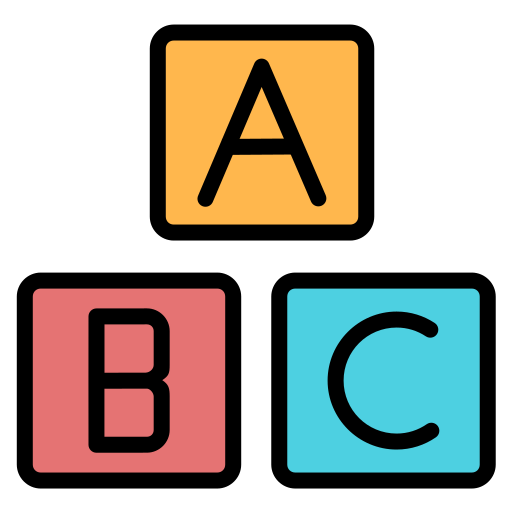 bloque abc icono gratis