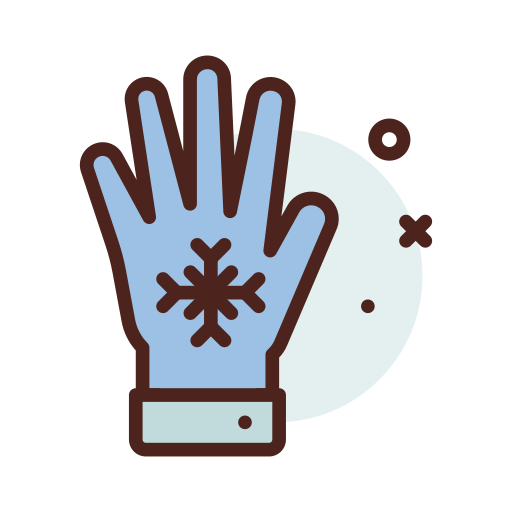 guantes de invierno icono gratis