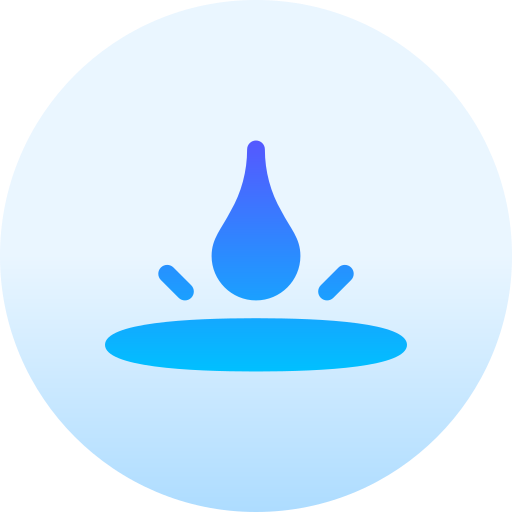 Drop Basic Gradient Circular icon