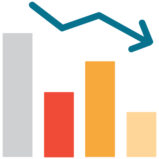 Statistics Creative Stall Premium Flat icon