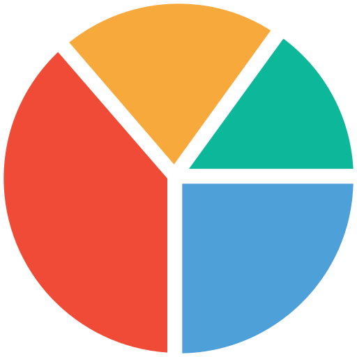 Pie chart Creative Stall Premium Flat icon