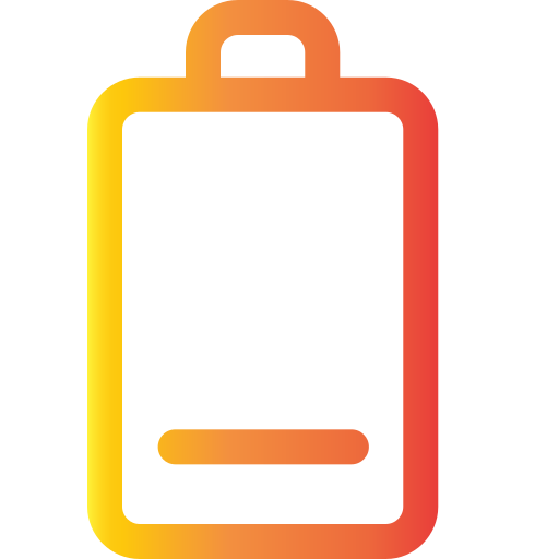 batería baja icono gratis