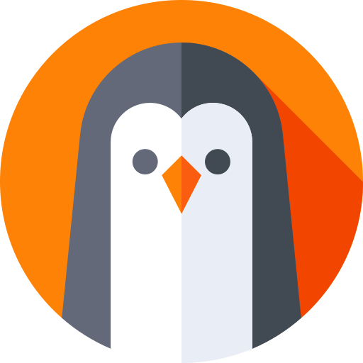 Penguin Flat Circular Flat icon