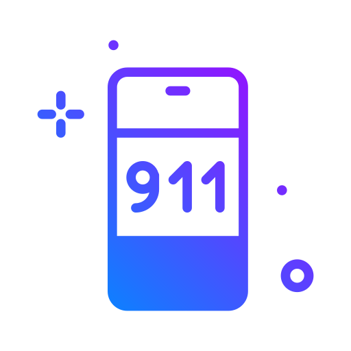 llamada al 911 icono gratis