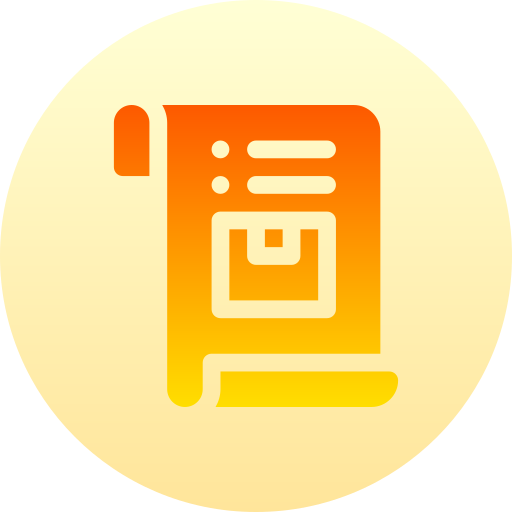 Receipt Basic Gradient Circular icon