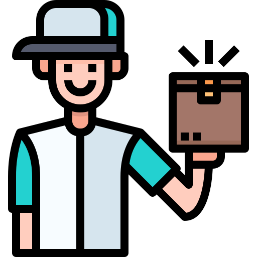 Delivery man - free icon