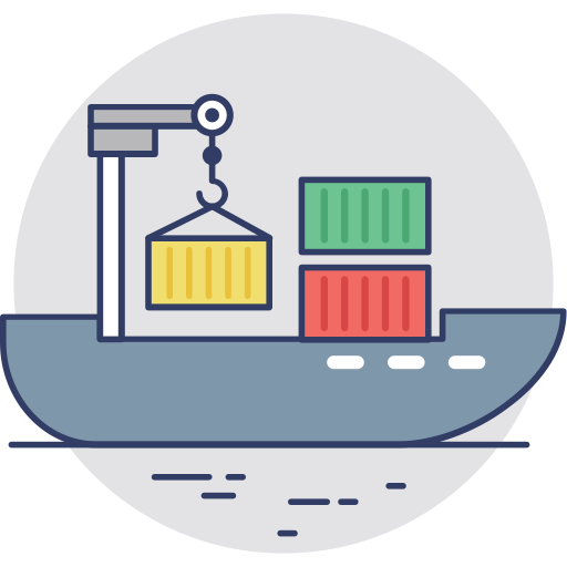 barco de carga icono gratis