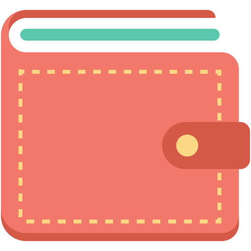 Wallet Creative Stall Premium Flat icon