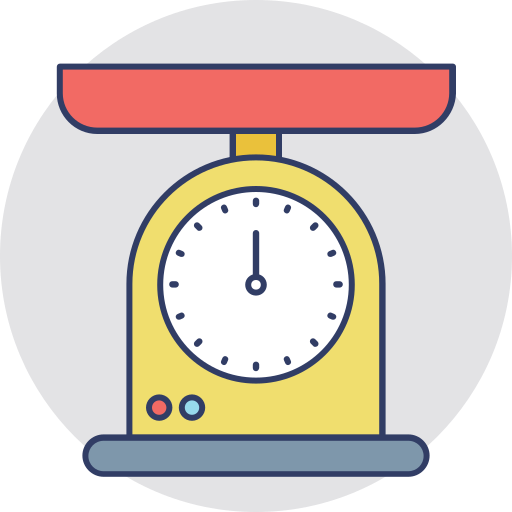 Kitchen scale free icon
