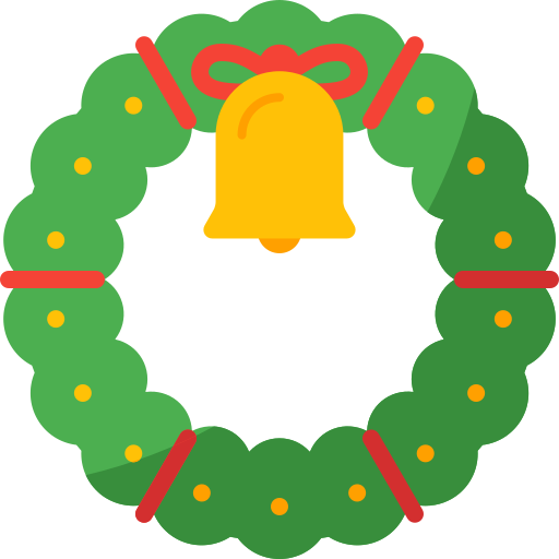 corona de navidad icono gratis