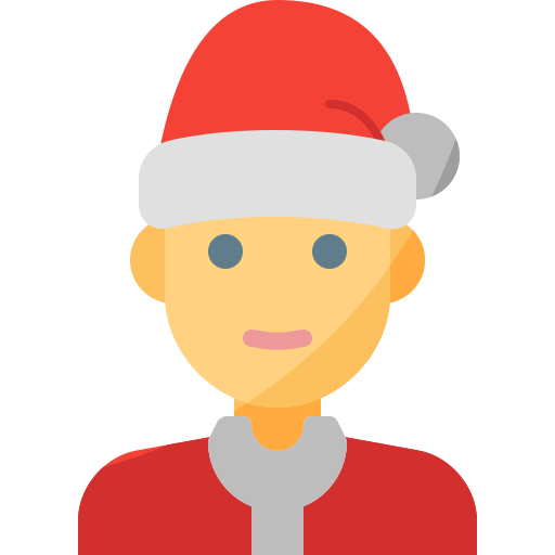 navidad santa icono gratis