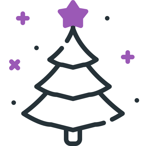 árbol de navidad icono gratis