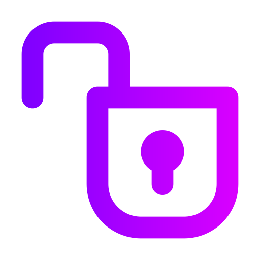 잠금 해제 무료 아이콘