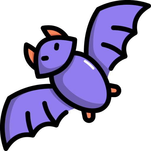 Bat Generic Outline Color icon