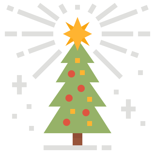 árbol de navidad icono gratis