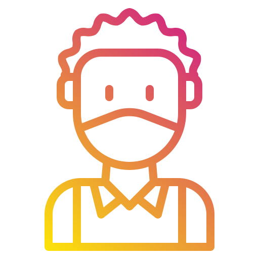 Man Payungkead Gradient icon