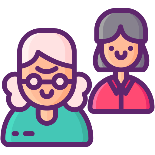 Caregiver Flaticons Lineal Color icon