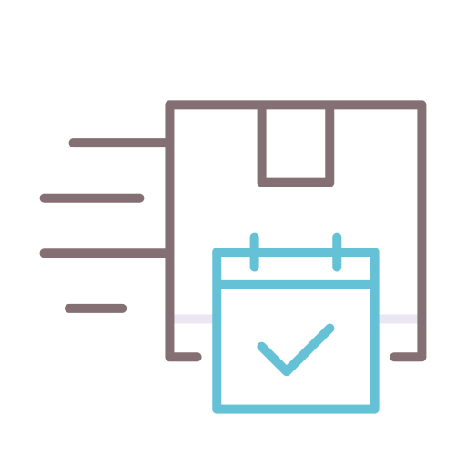 calendario de entregas icono gratis