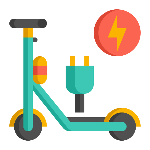 scooter electrico icono gratis