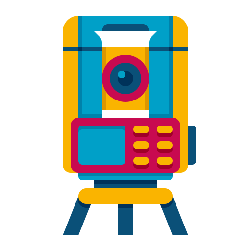 Total station Flaticons Flat icon