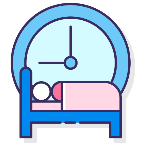 Sleep Flaticons Lineal Color Icon 