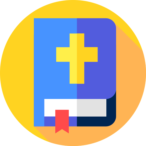 Bible Flat Circular Flat icon